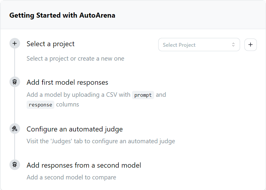 Getting started on AutoArena