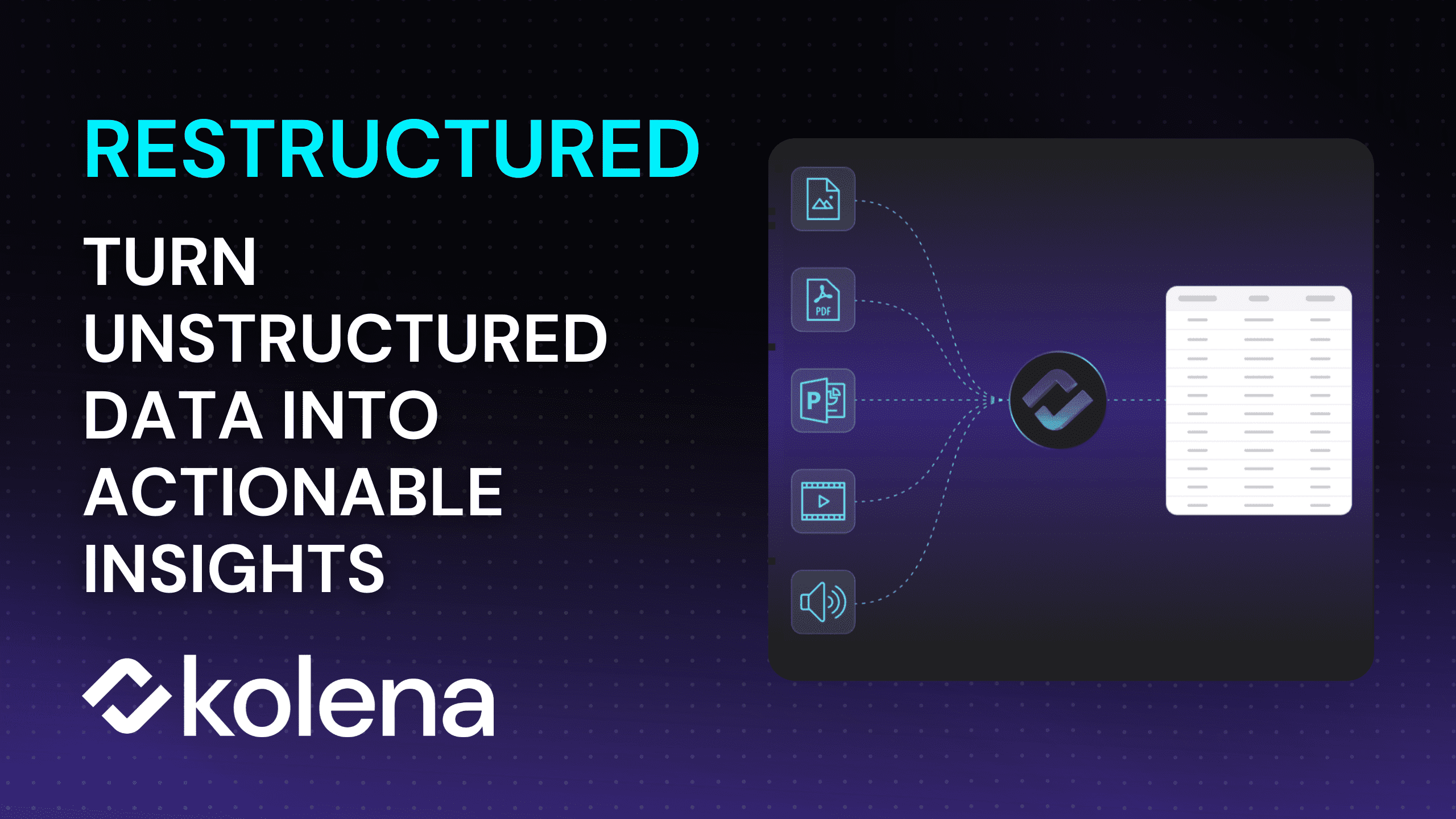 Turn unstructured data into actionable insights using Restructured